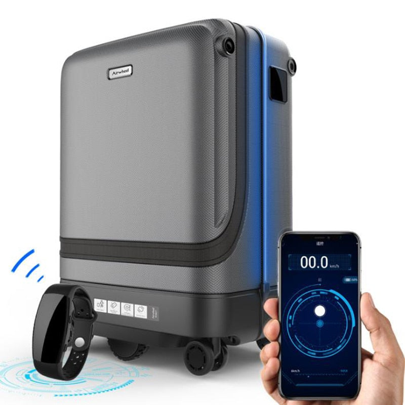TRAVEL TALE 20" smart rolling luggage app remote control following suitcase cabin spinner Trolley case on wheel